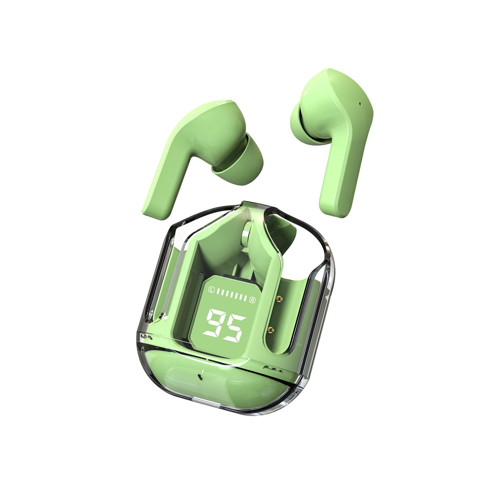 🔥Last Day 49% OFF - 🎧Bluetooth Headphones Crystal Earbuds (Works With iPhone & Android)