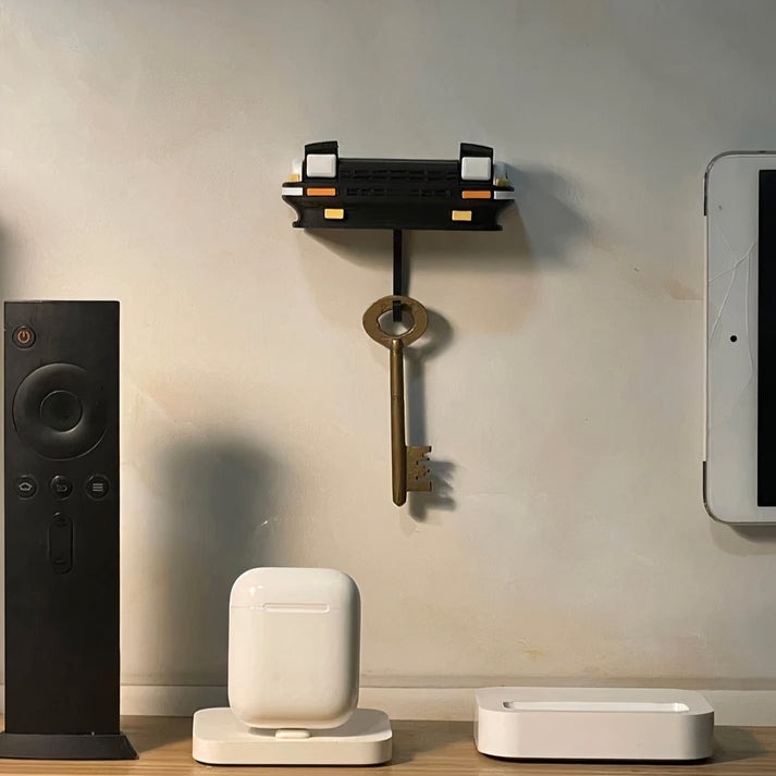 Vintage Headlight Car Keychain Holder