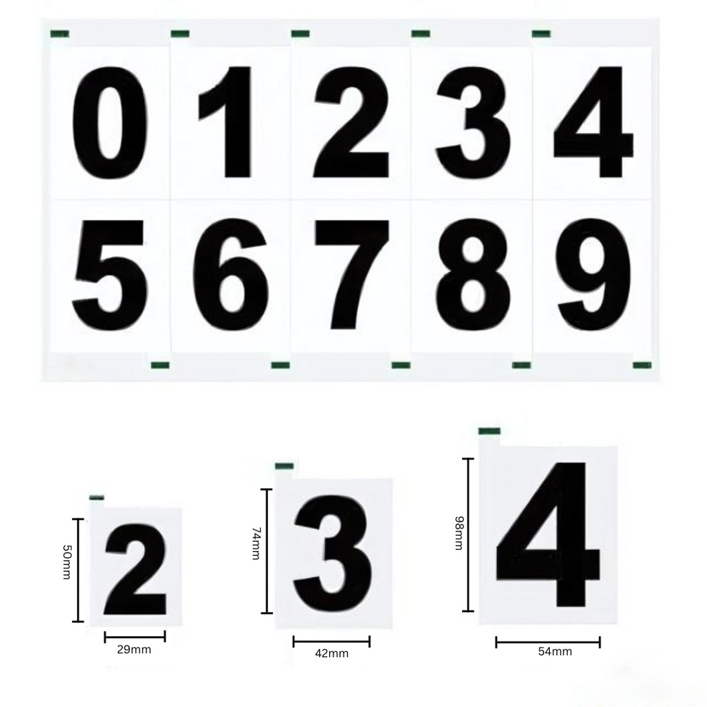 Reflective license plate stickers