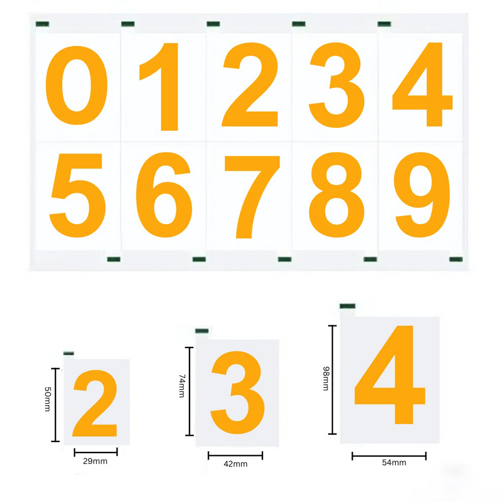 Reflective license plate stickers