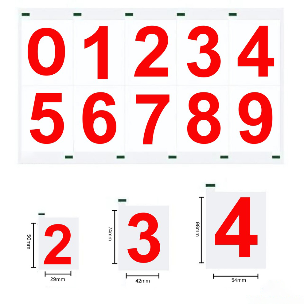 Reflective license plate stickers