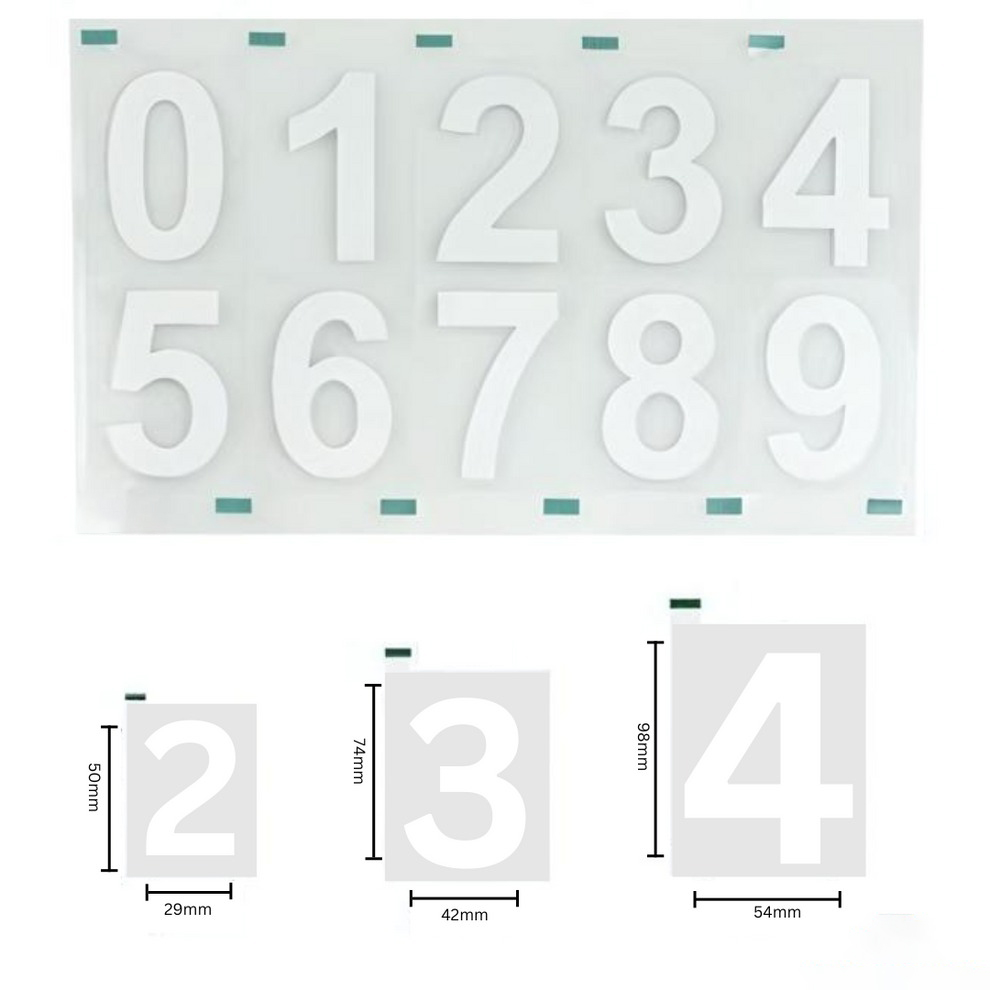 Reflective license plate stickers