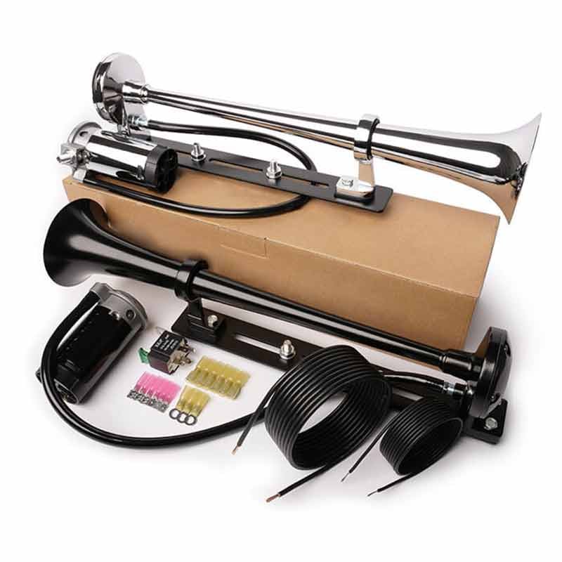 Last Day Flash Sale - 58% off 🔥Motorcycle Horn + Mounting Hardware and Complete Wiring Kit