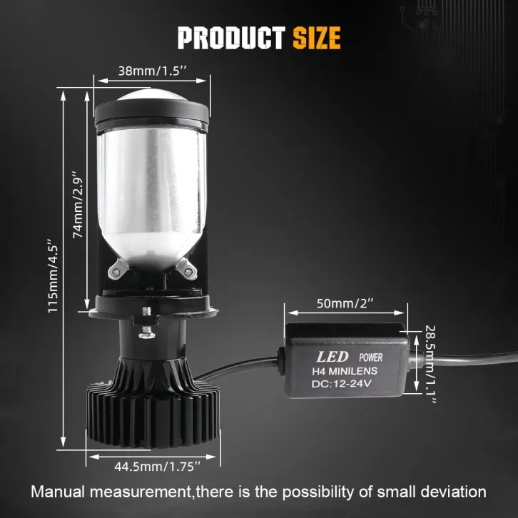 GOOOK-Y Integrated high and low beam LED headlights 6000K